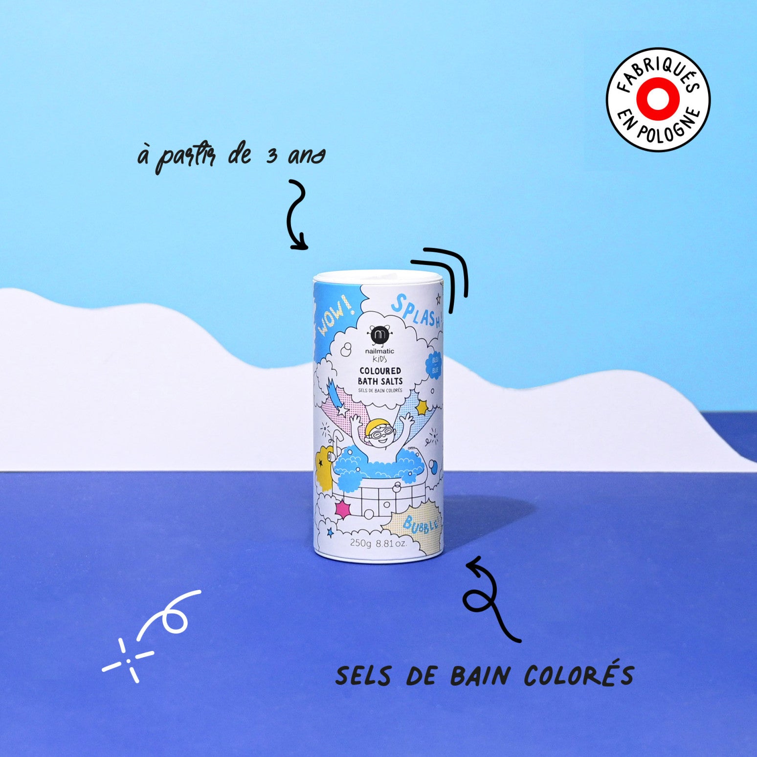 Sel de bain pour enfants