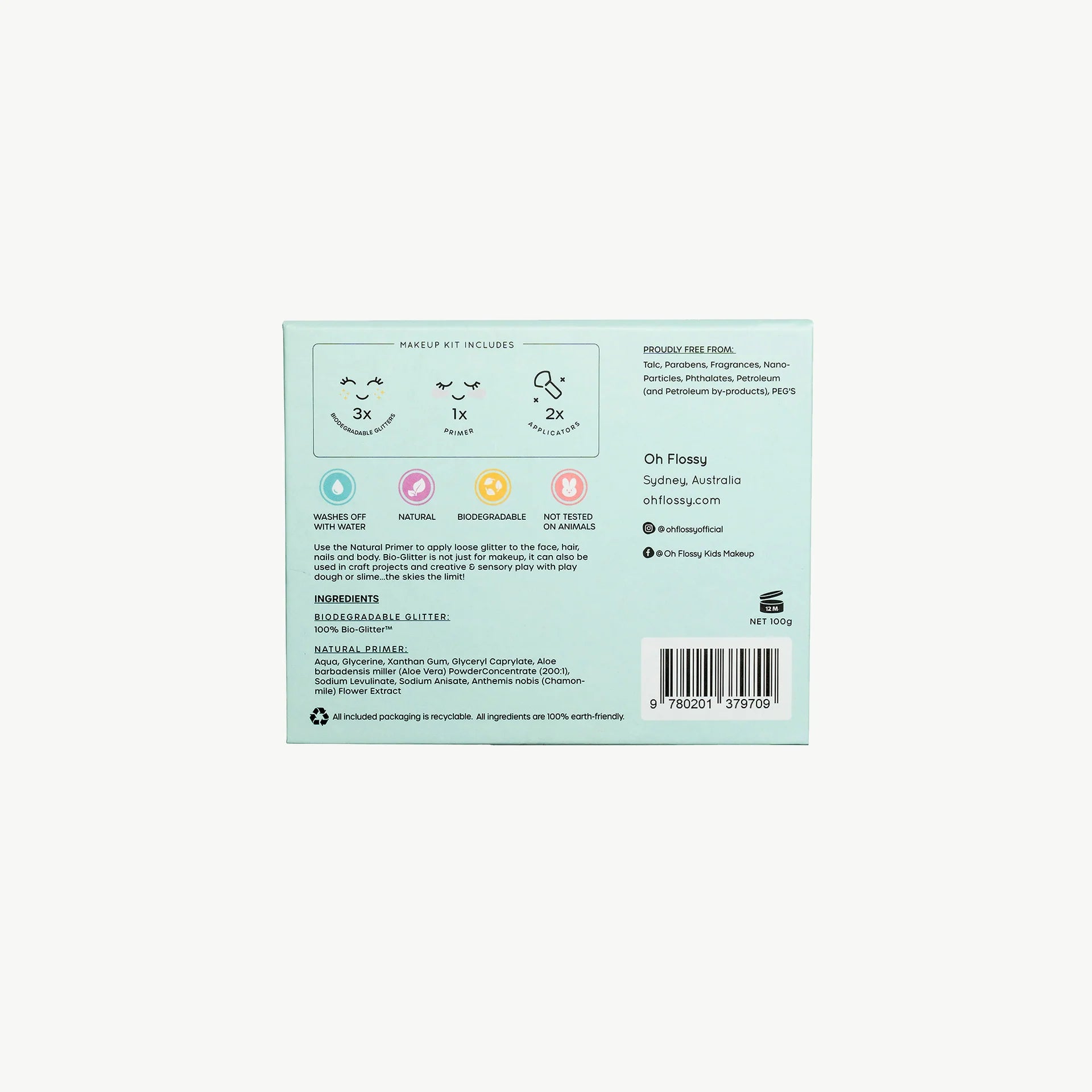 Arrière coffret paillettes pour enfants