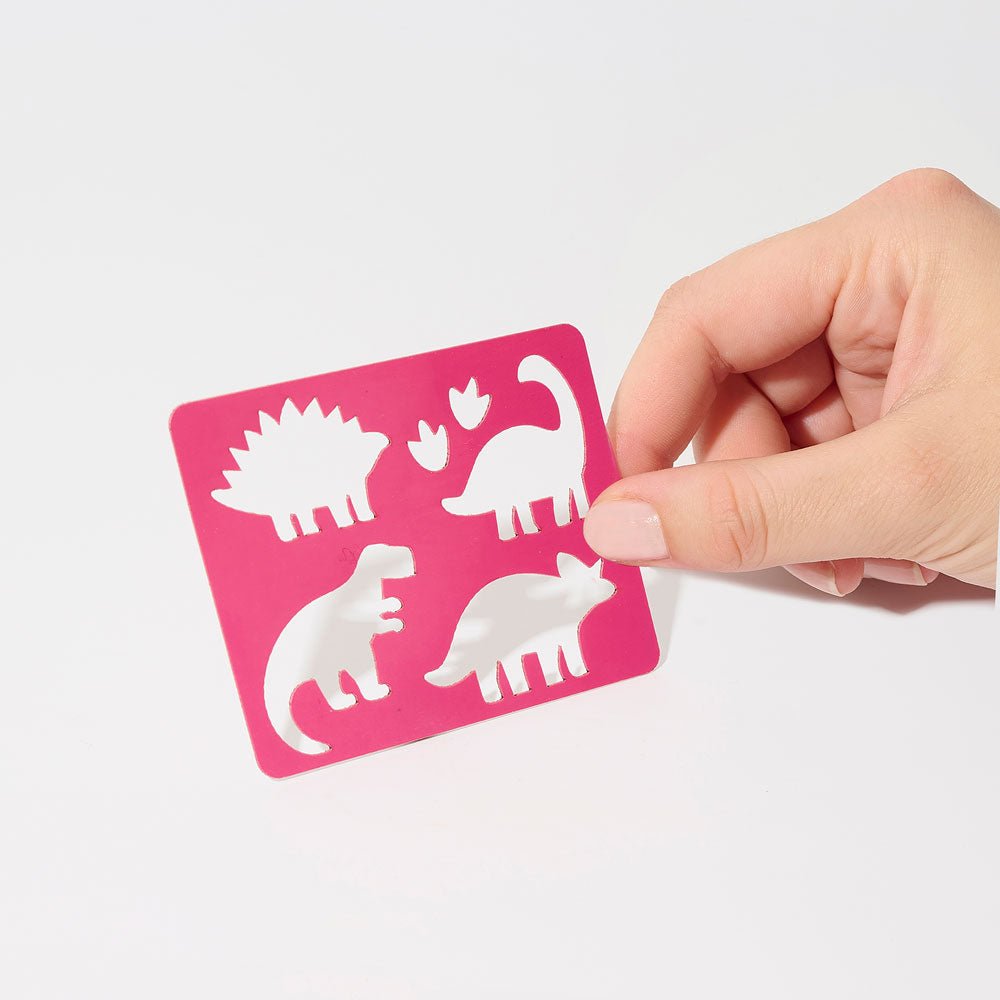 Pochoir Dinosaures Si Si La Paillette