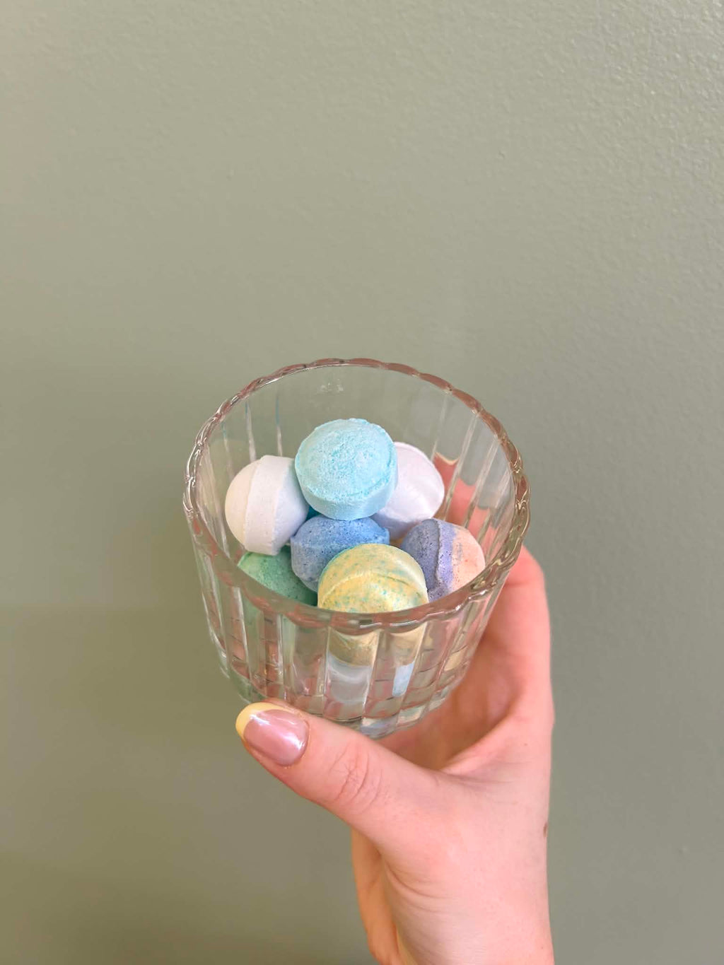 Pot en verre avec perles de bain (10 perles effervescentes)