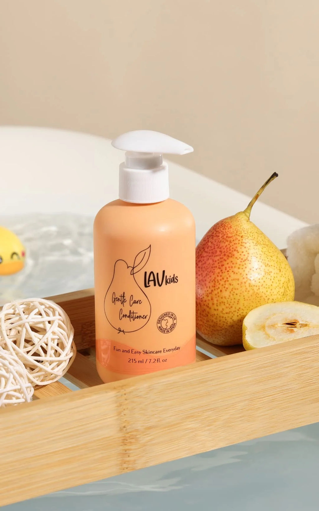 Apres shampoing pour enfants a la peche naturel Lav Kids