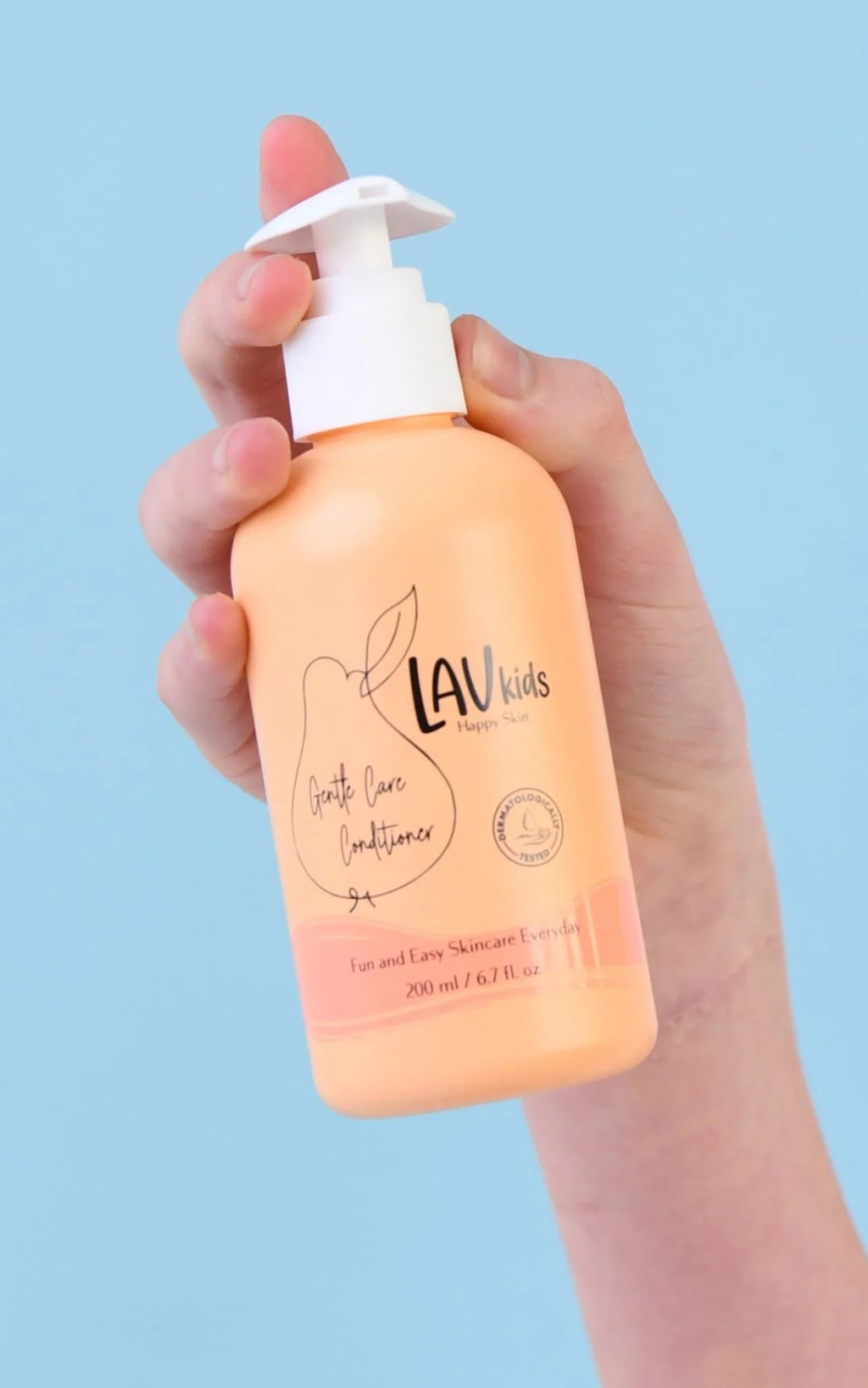 Apres shampoing naturel et doux de la marque Lav Kids