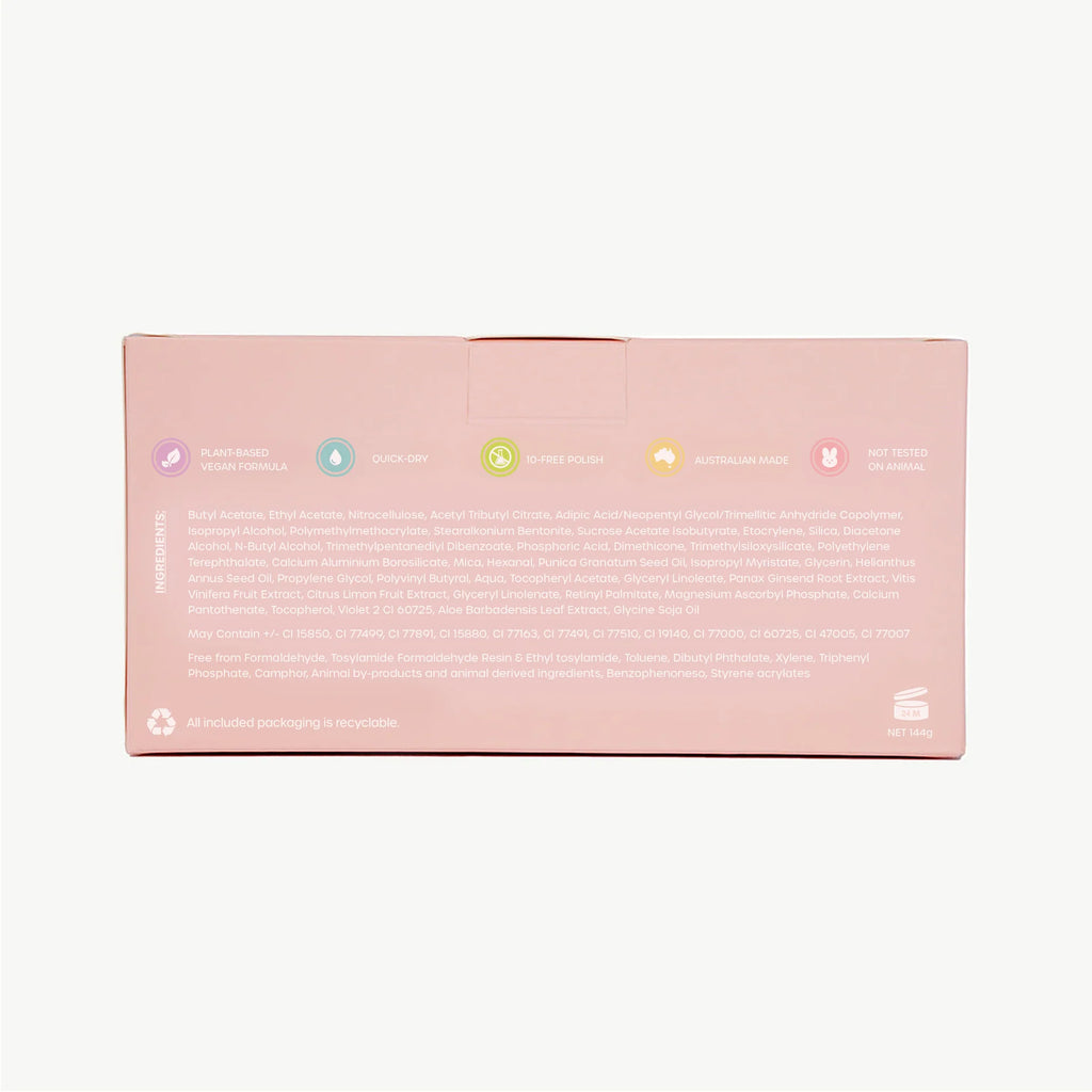 Arrière emballage coffret vernis pour enfants 