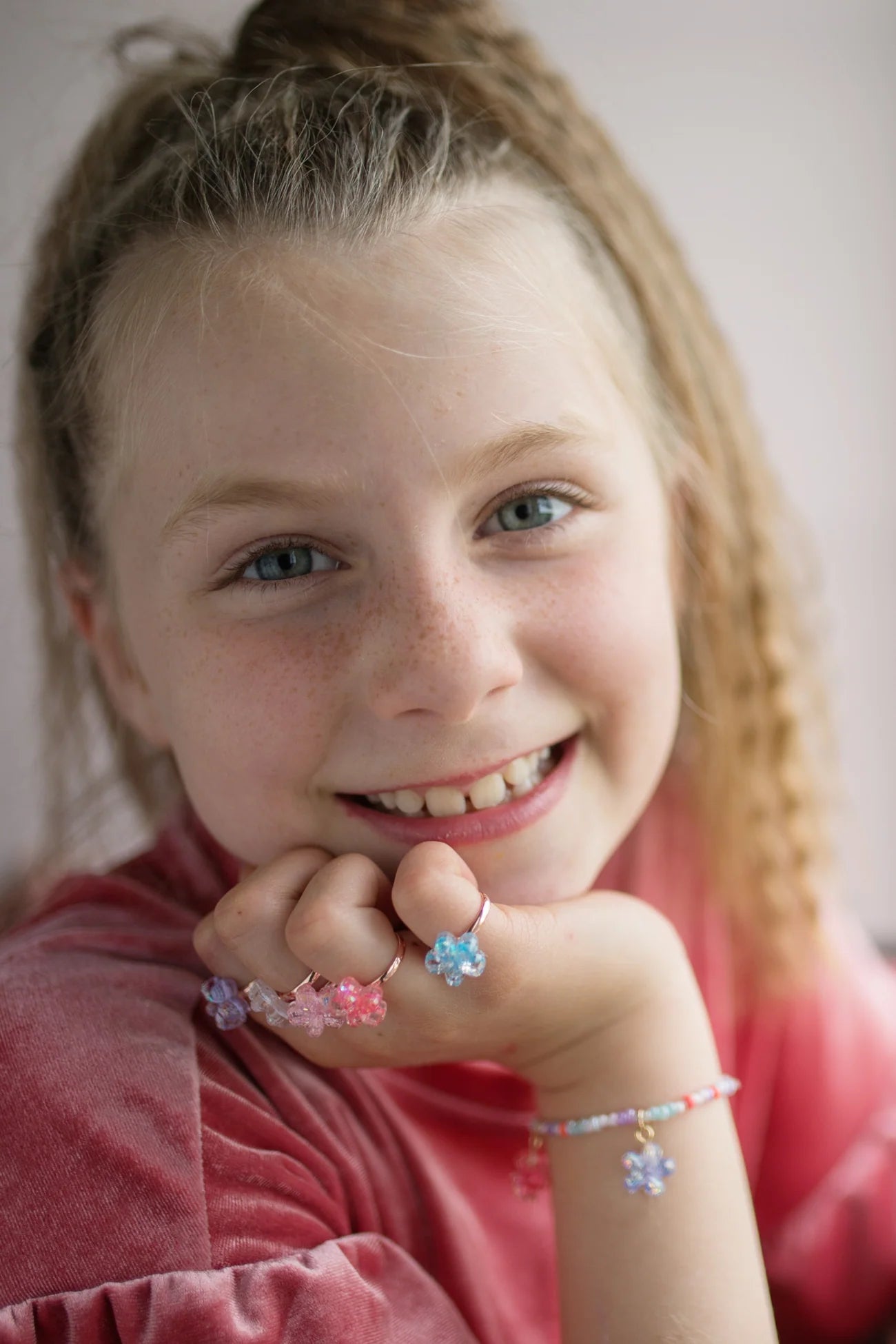 Bague fleur fille 