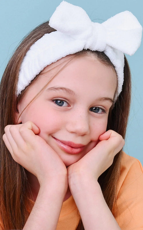 Bandeau cheveux pour soin visage enfants