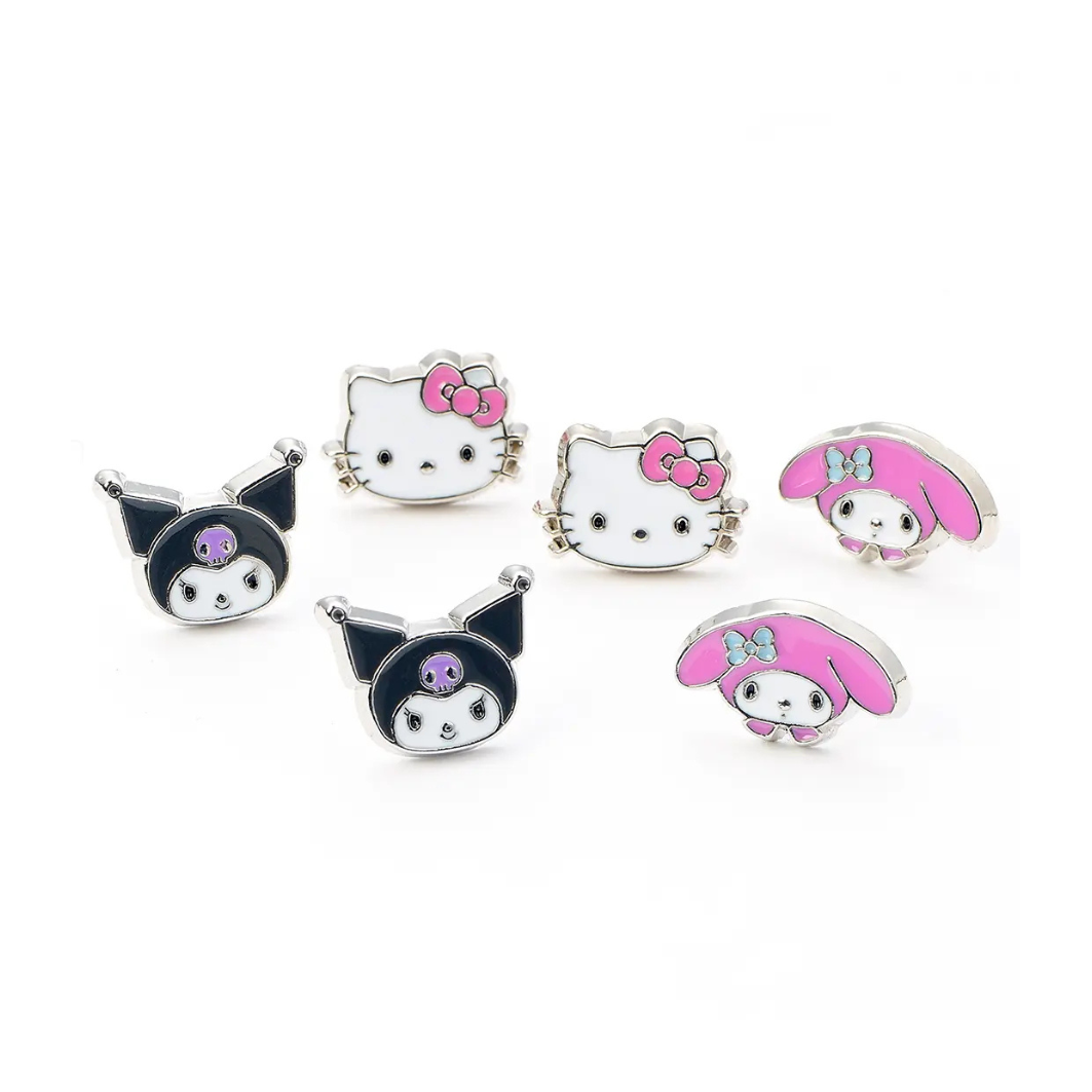 Set de boucles d'oreilles "Kuromi et My Melody" - Hello Kitty