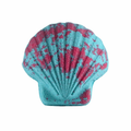 Bombe de bain coquillage bleu