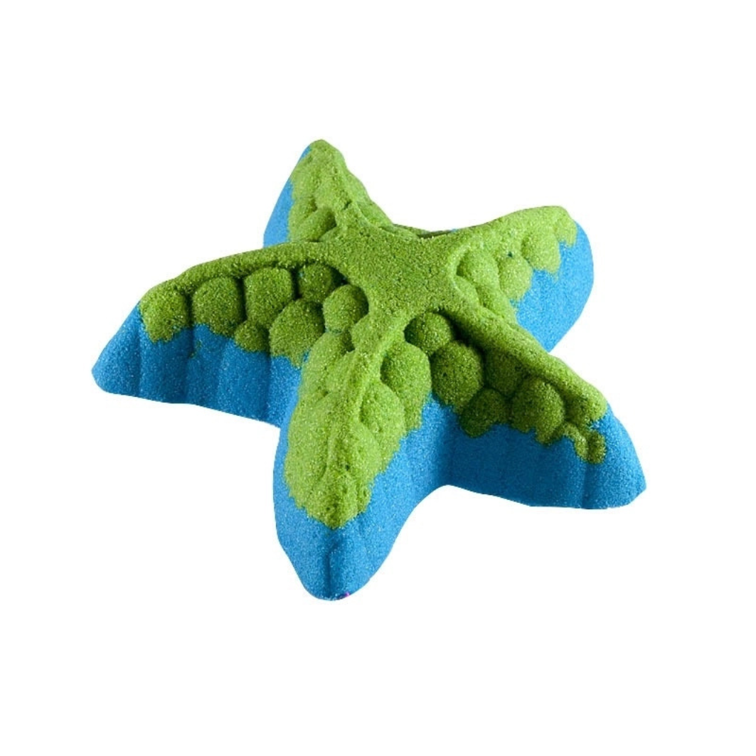 Bombe de bain etoile de mer verte 
