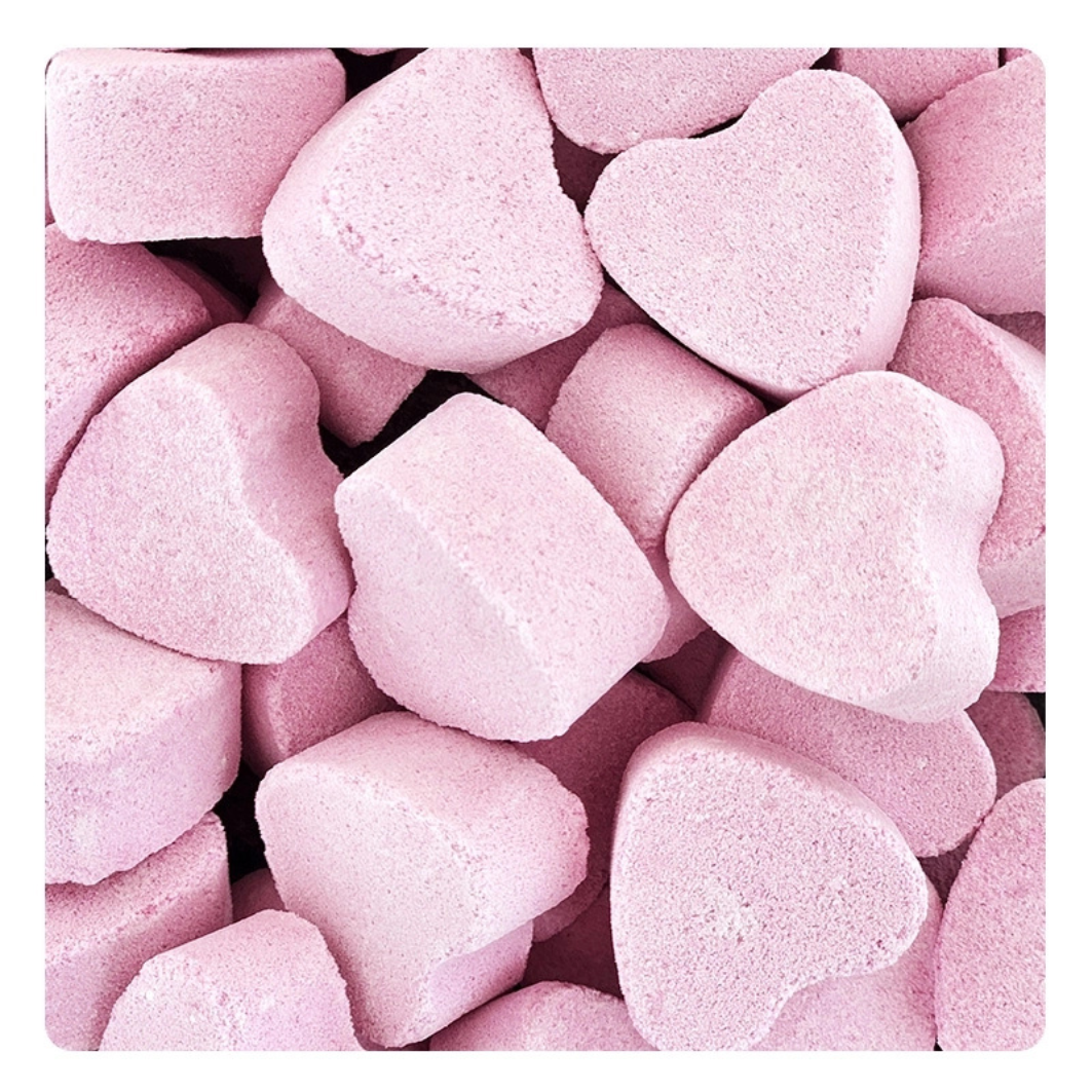 Bombe de bain rose 