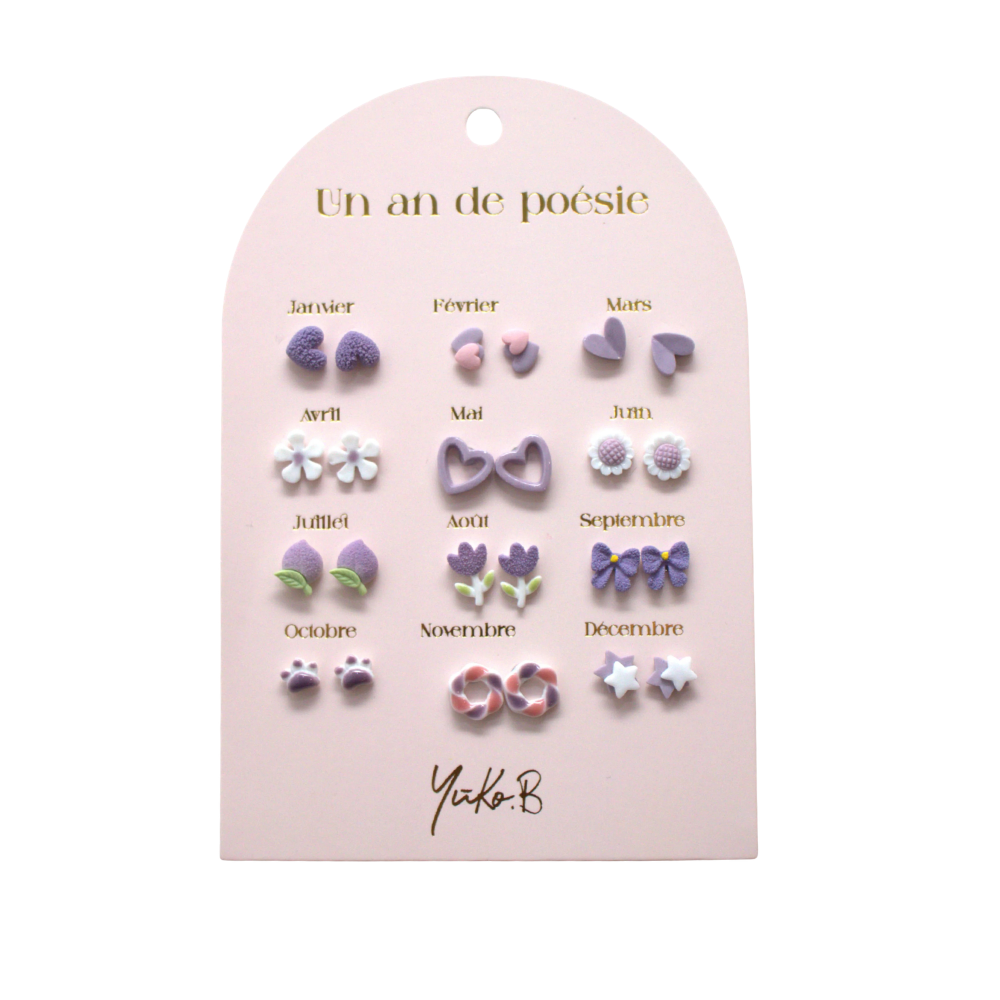 Boucles d'oreilles Yuko B 
