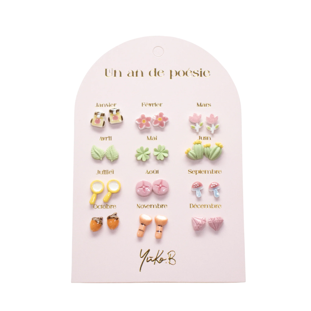 Boucles d'oreilles acier inoxydable 