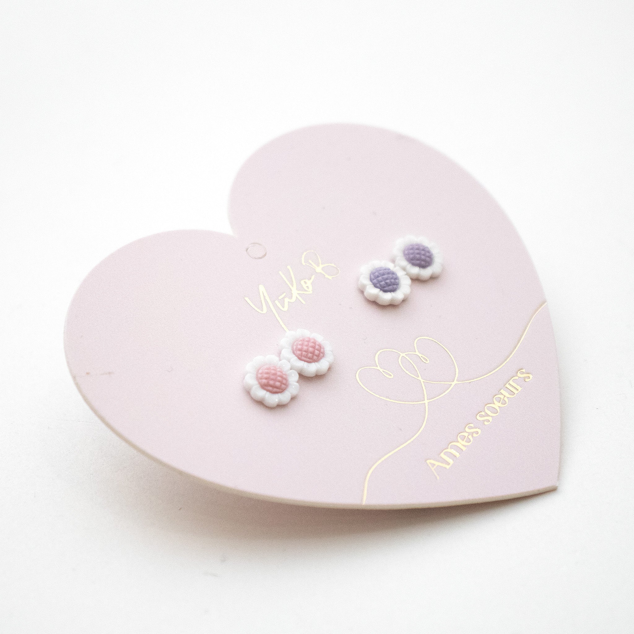 Boucles d'oreilles enfant fleur 