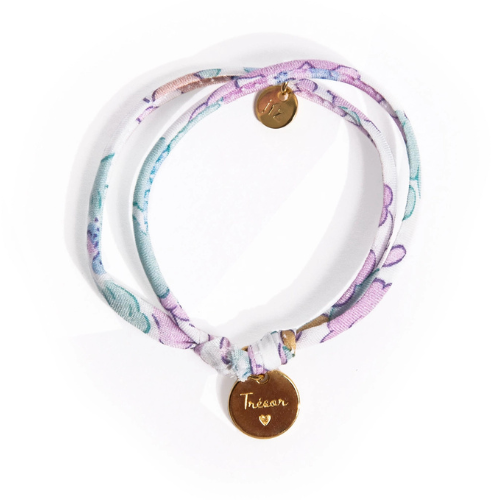 Bracelet pour jeune fille ajustable a fleurs le petit lien de paris