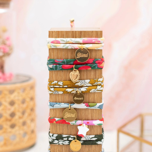Bracelet ajustable a fleurs pour fille le petit lien de paris 