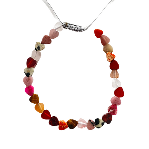 Bracelet pour enfant avec des coeur en pierres naturelles de la marque Best Siereden 