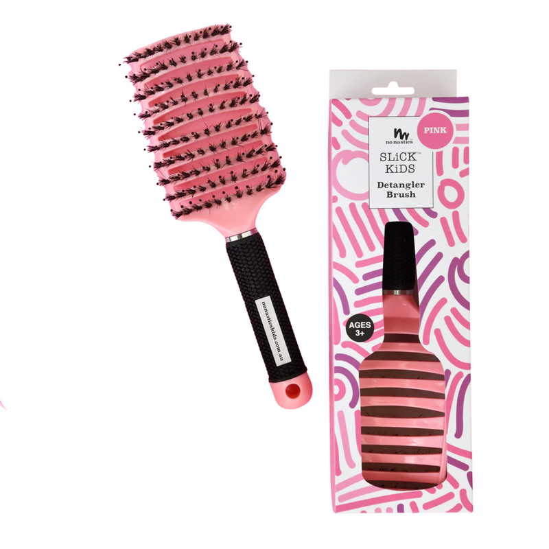 Brosse à cheveux  démêlante "Rose" - NO NASTIES KIDS