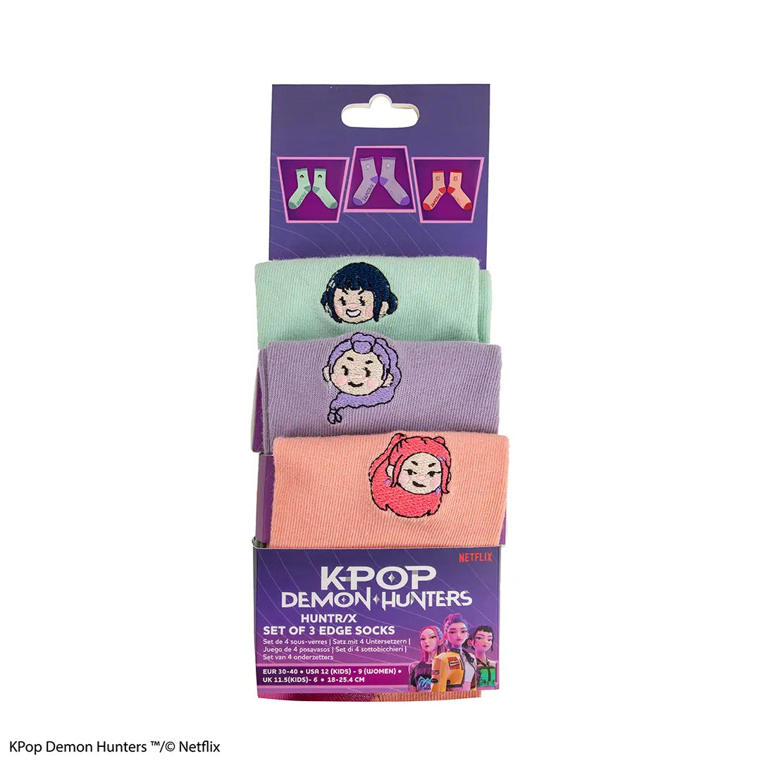 Chaussettes à volants, pointure 29-30 (3 paires) - KPop Demon Hunters