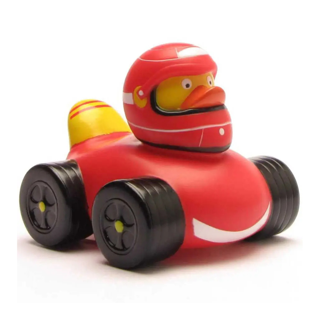 Canard bain enfants voiture rouge 