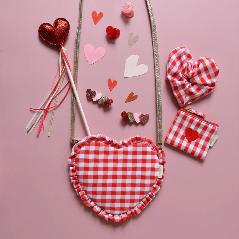 Chouchou coeur vichy 