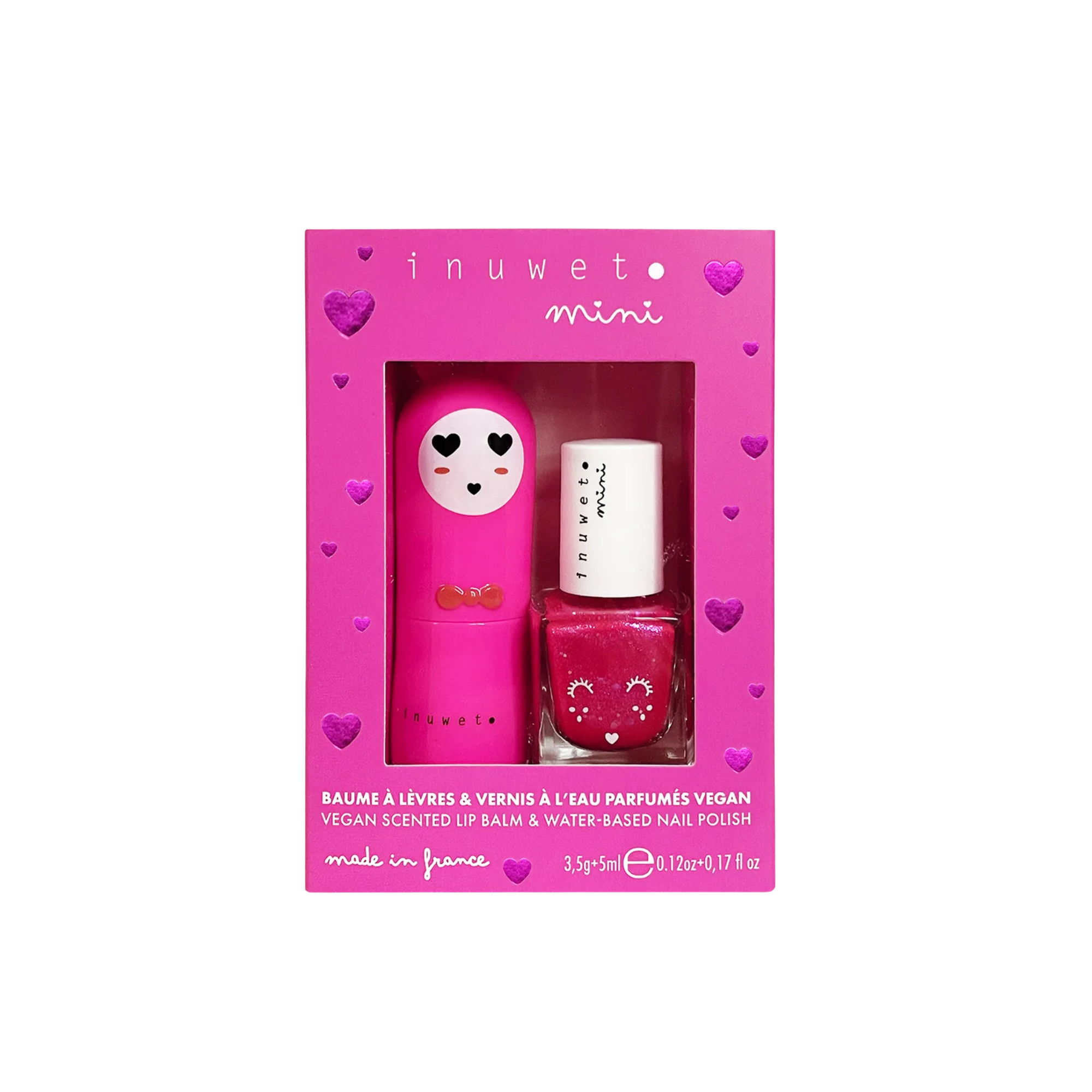 Coffret baume à lèvres et vernis pour enfants Inuwet