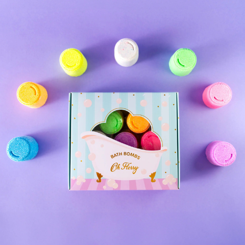 Coffret de bombes de bain pour enfants de la marque Oh Flossy 