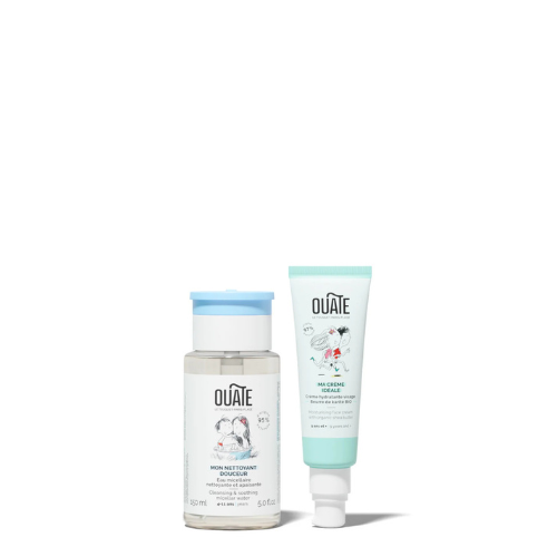 Coffret soin enfant crème et nettoyant visage ouate 