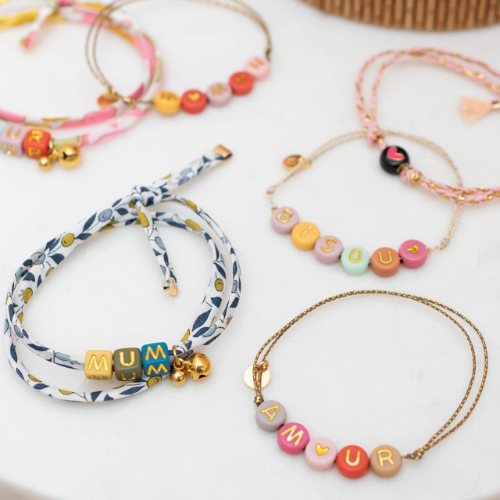 Collection de bracelets fleuris ajustable pour fille le petit lien de paris 