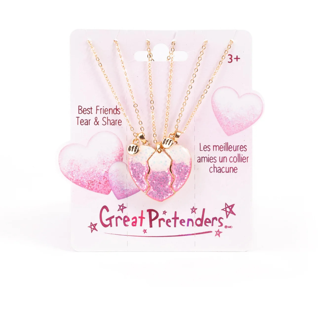 Collier coeur a partager entre copine 