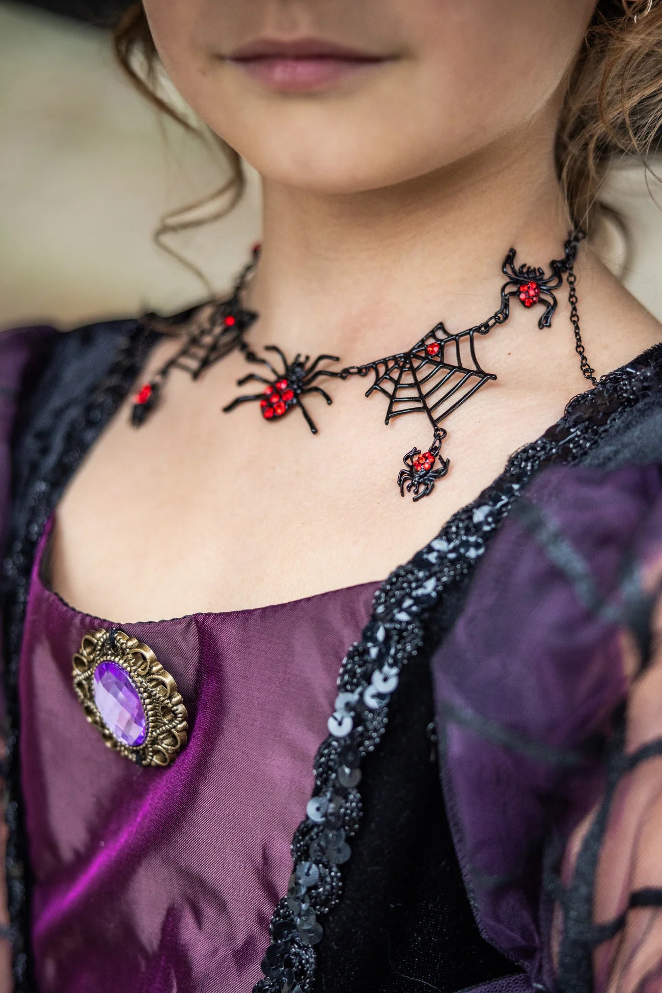 Collier toile d'araignee 