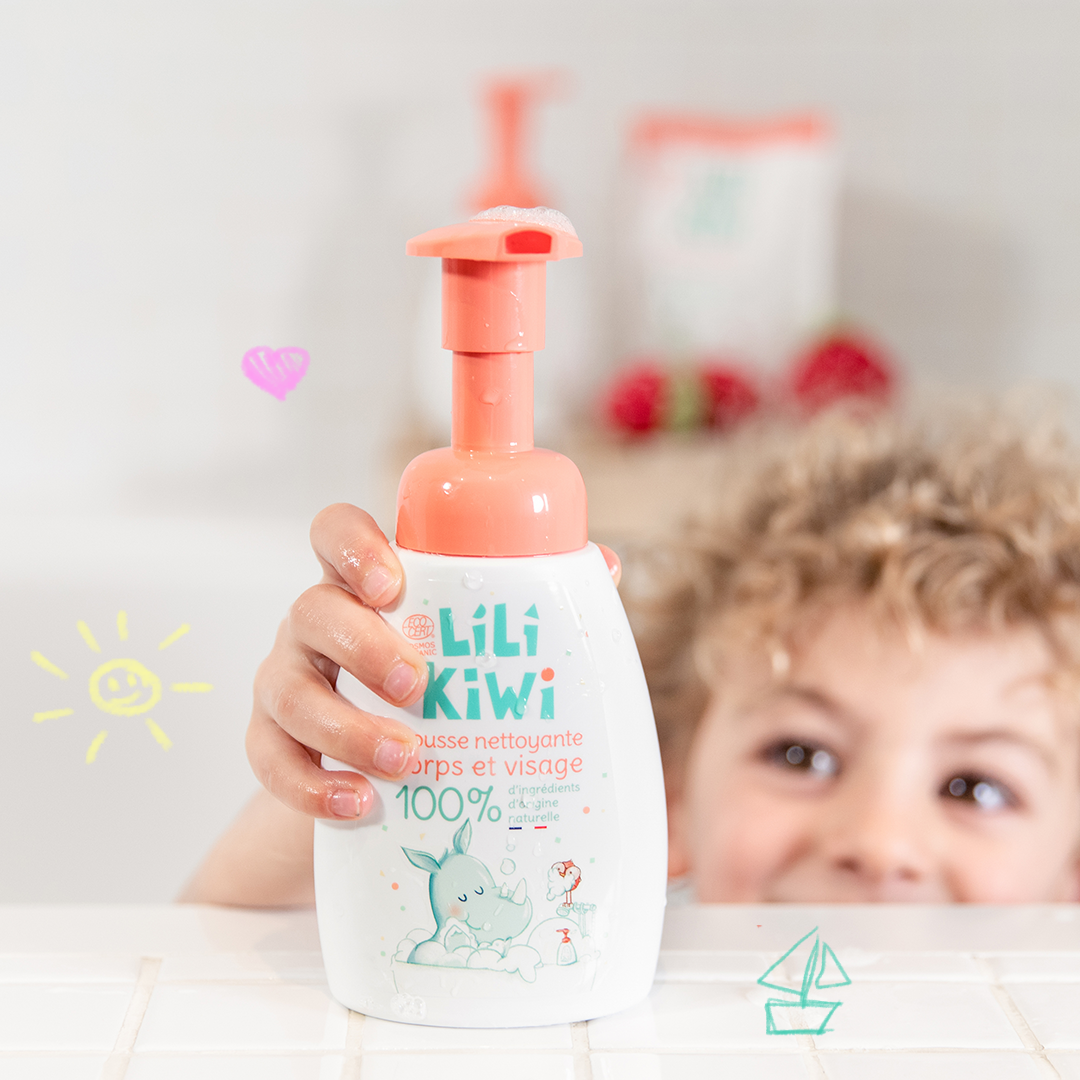 Mousse nettoyante corps et visage LiLiKiWi