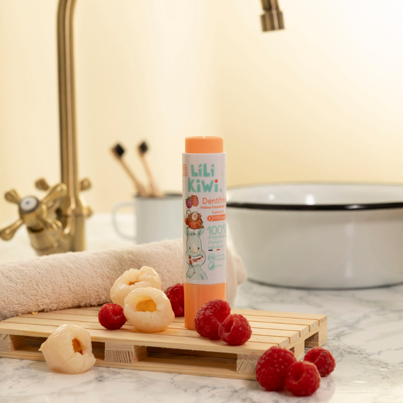 Dentifrice framboise-litchi LiLiKiWi