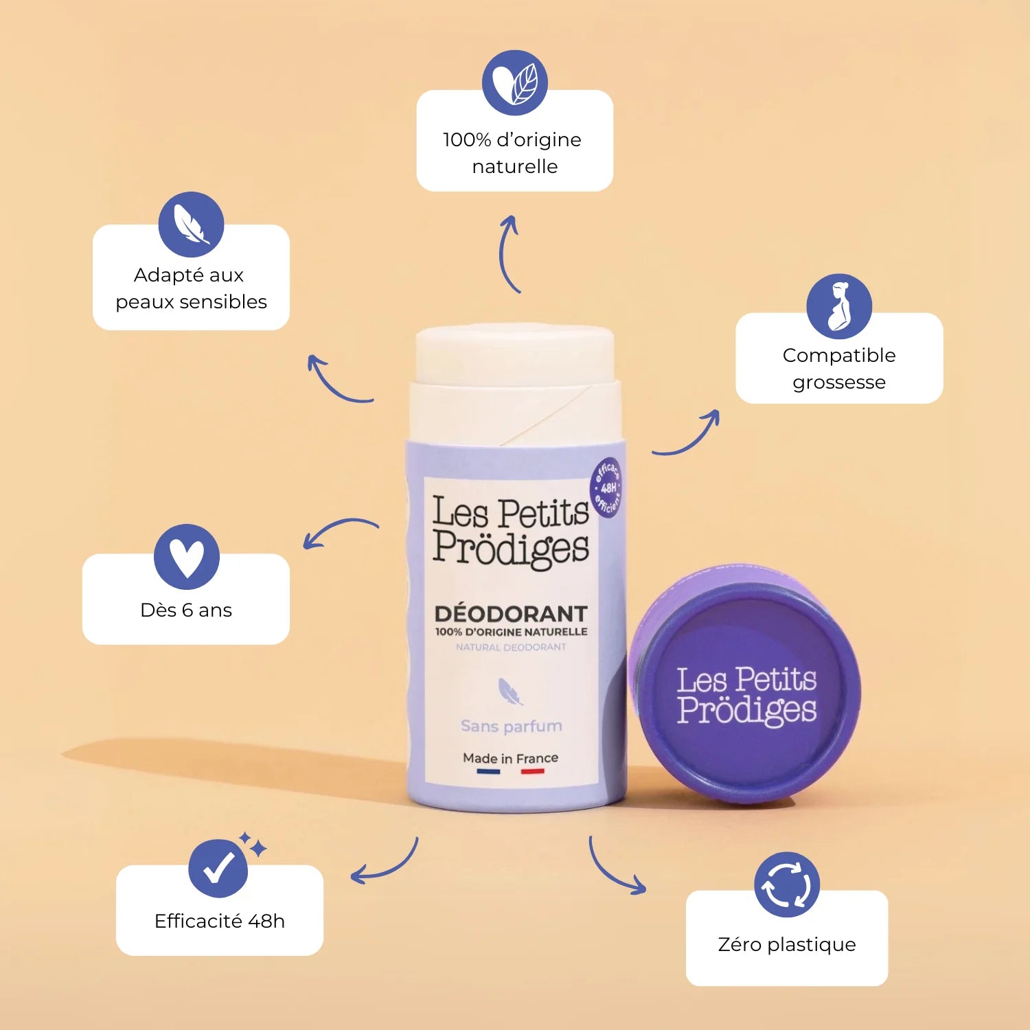 Deodorant naturel pour enfants Les Petits Prodiges 
