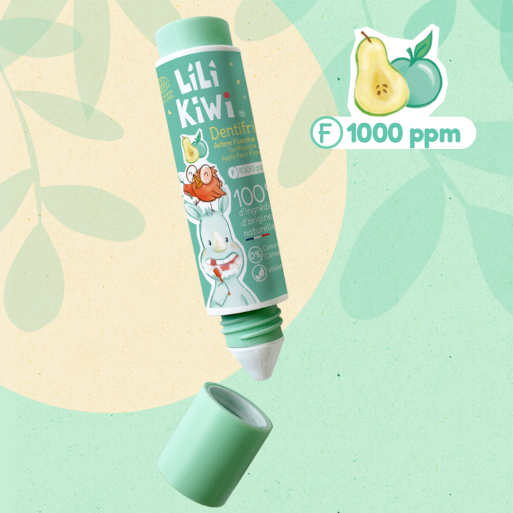 Dentifrice pomme-poire LiLiKiWi