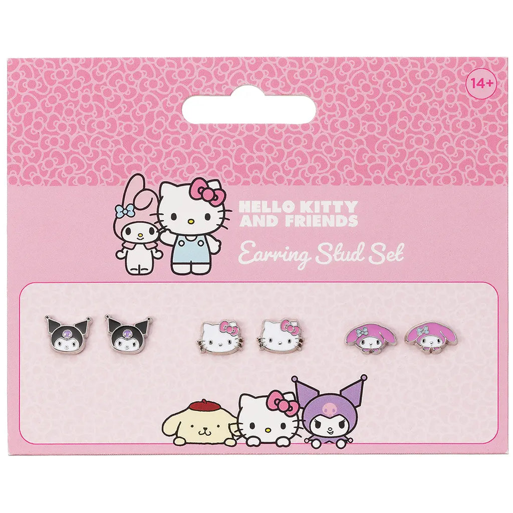 Set de boucles d'oreilles "Kuromi et My Melody" - Hello Kitty