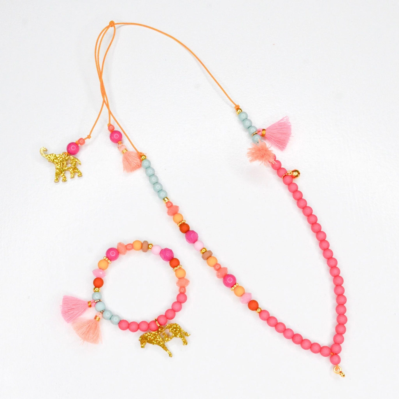 Ensemble de collier et bracelet pour enfants personnalisable Feestbeest