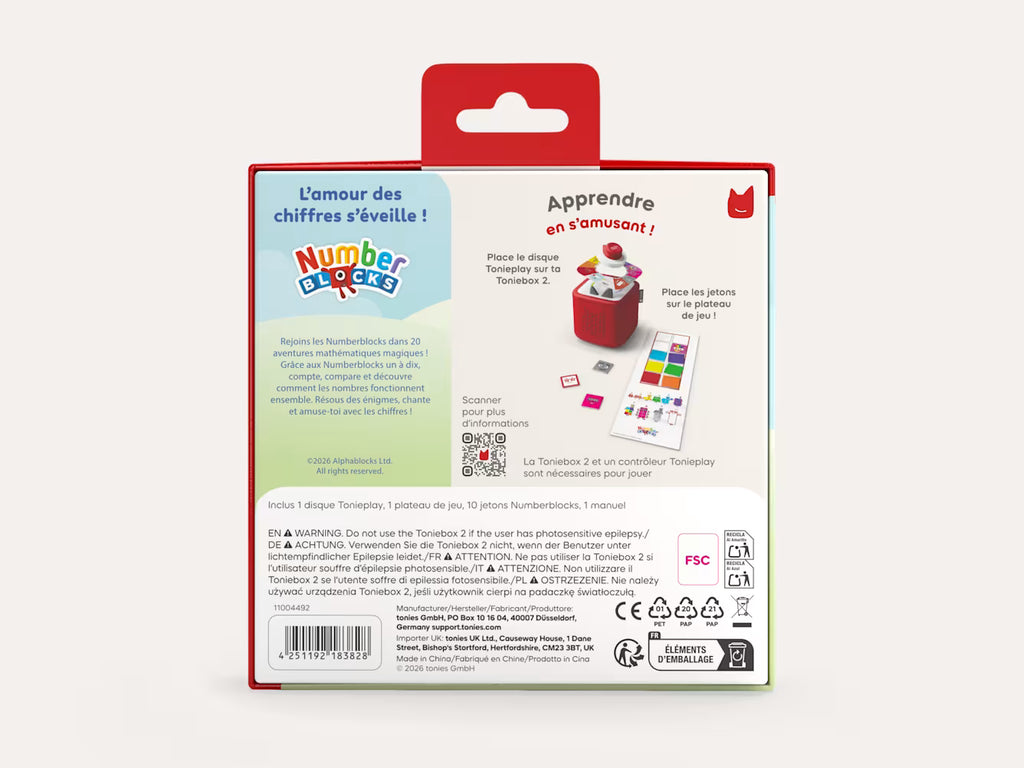 Jeu number blocks Tonies 