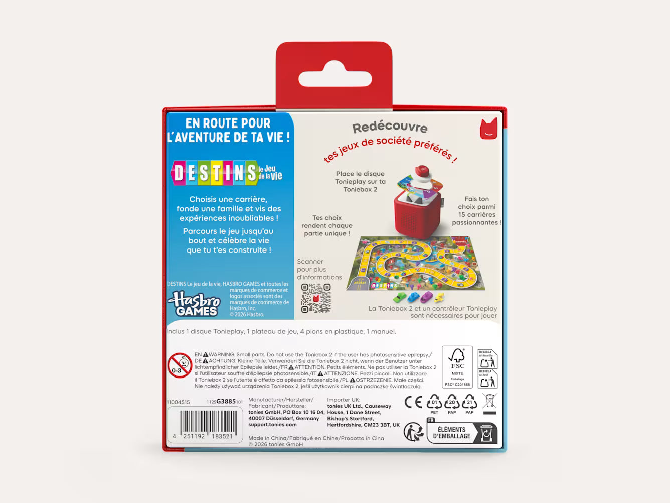 Jeux tonies destin 