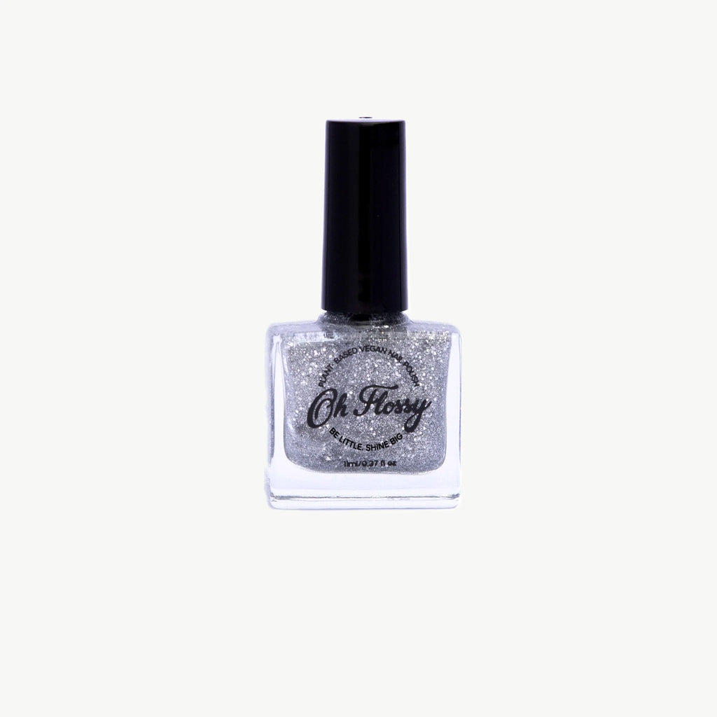 Vernis à ongles enfant argenté pailleté Oh Flossy