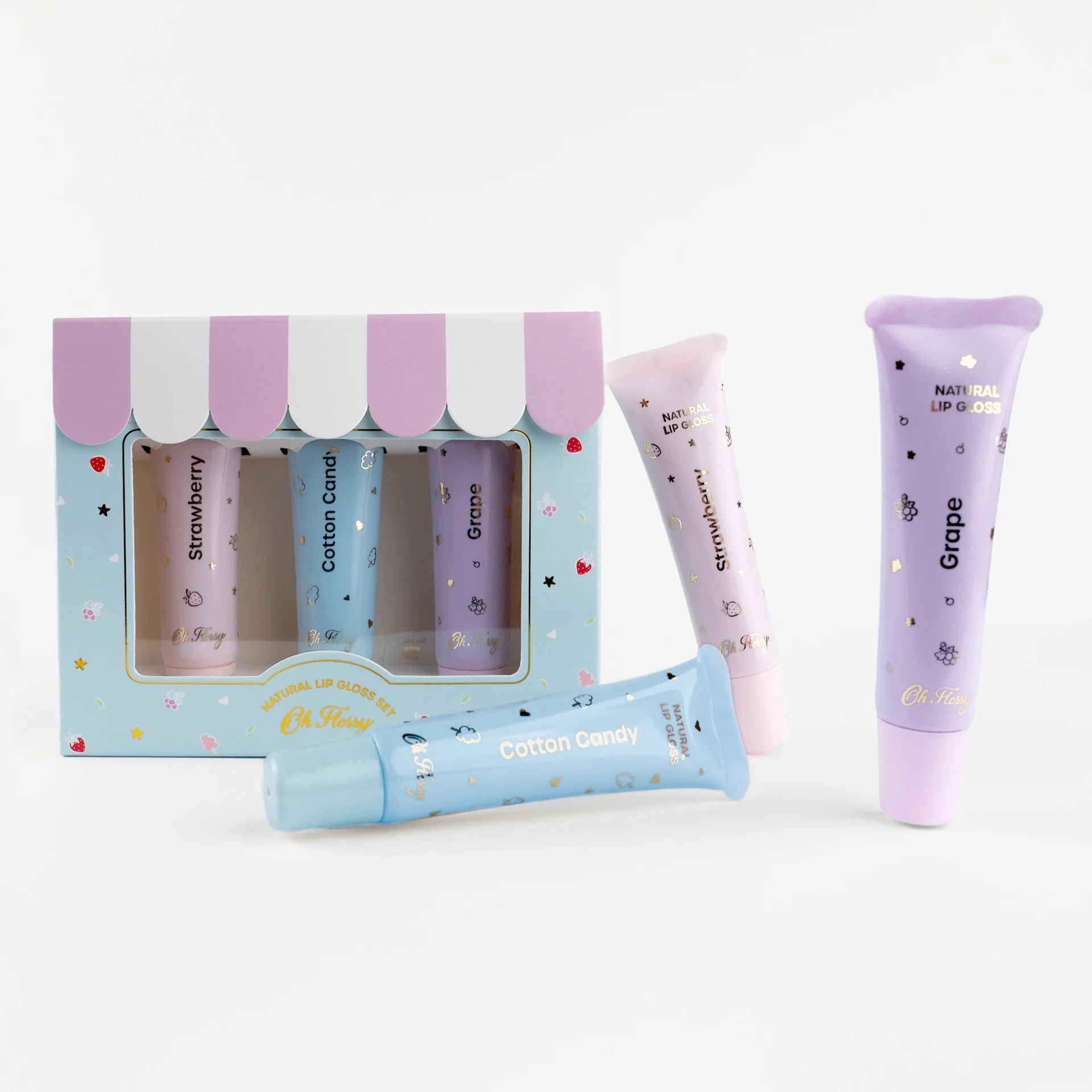 Coffret de gloss naturels pour enfants Oh Flossy 
