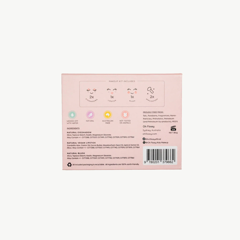 Arriere emballage coffret maquillage naturel 