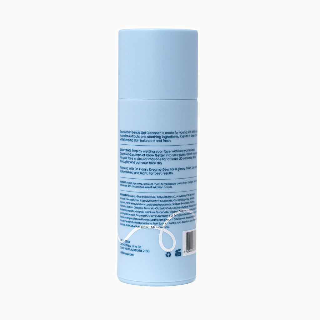 Arrière flacon nettoyant visage enfants 