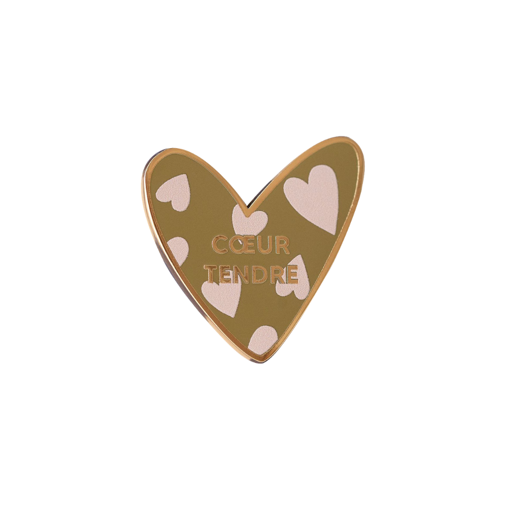 Pin's coeur tendre 