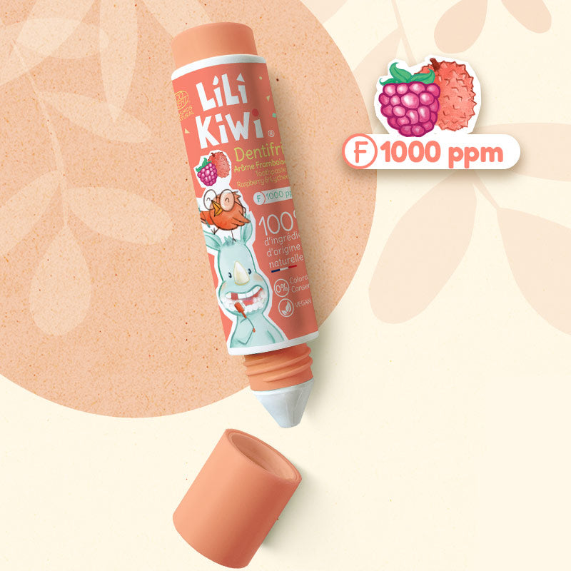 Dentifrice framboise-litchi LiLiKiWi
