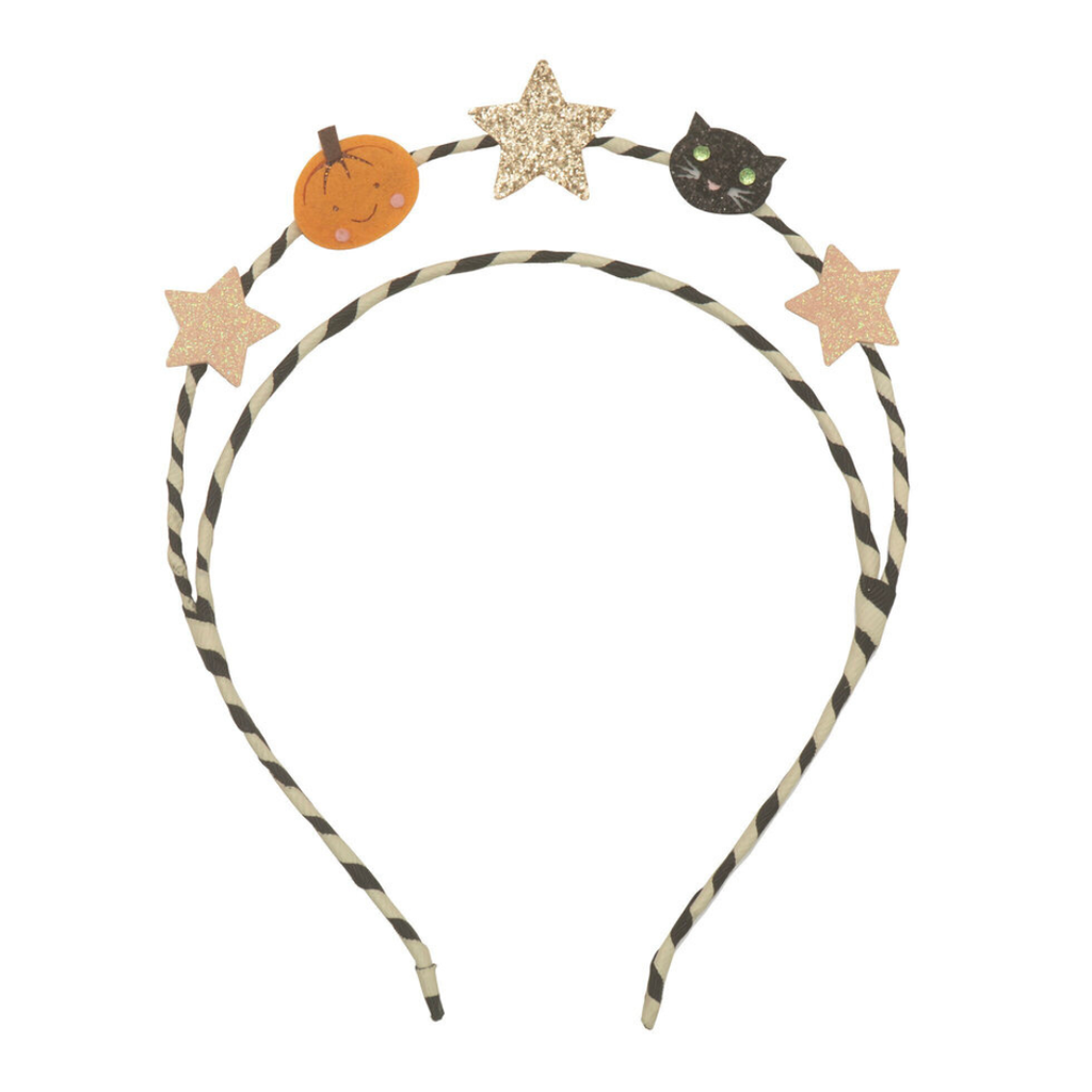 Serre tete citrouille halloween