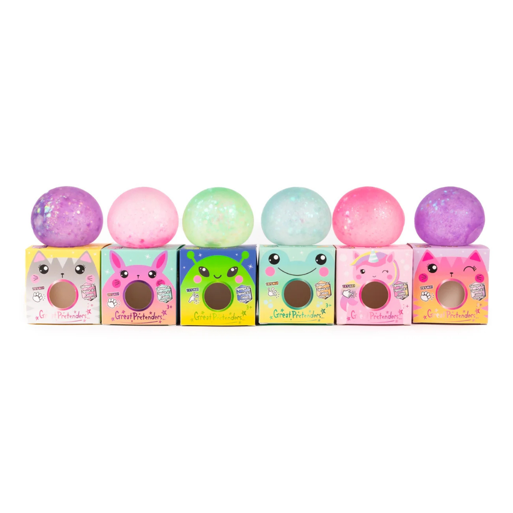 Squishy balle anti-stress pailletée Great Pretenders