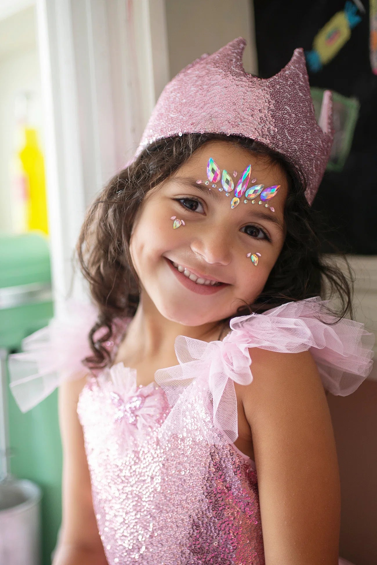 Strass visage enfants licorne 