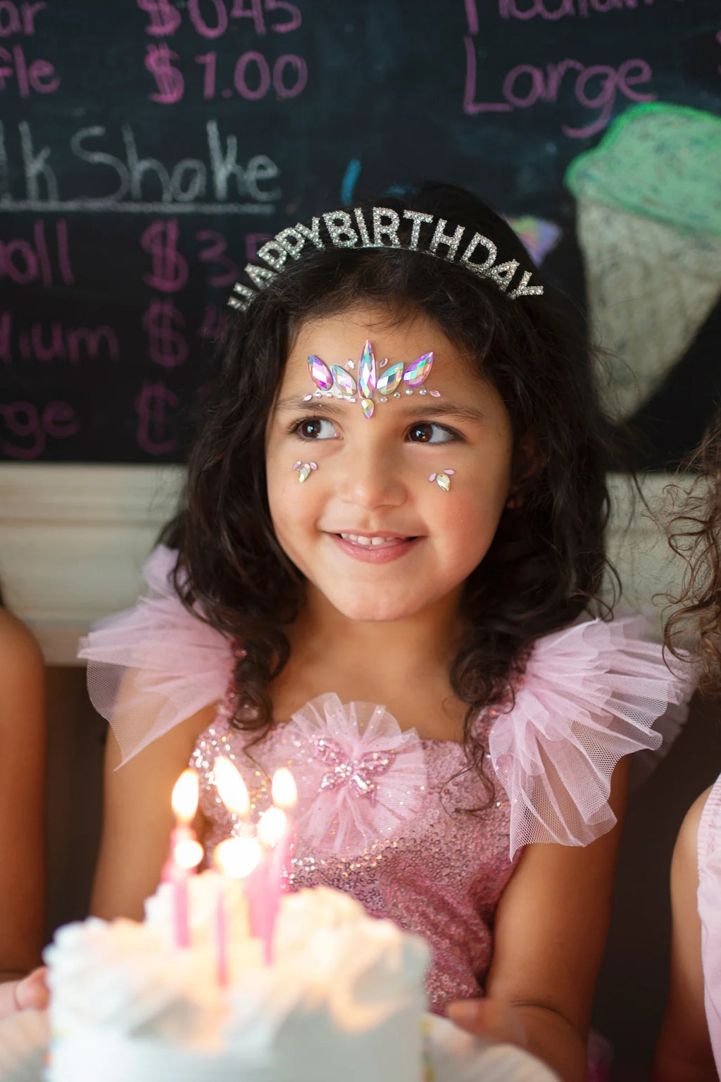 Strass visage licorne enfant 
