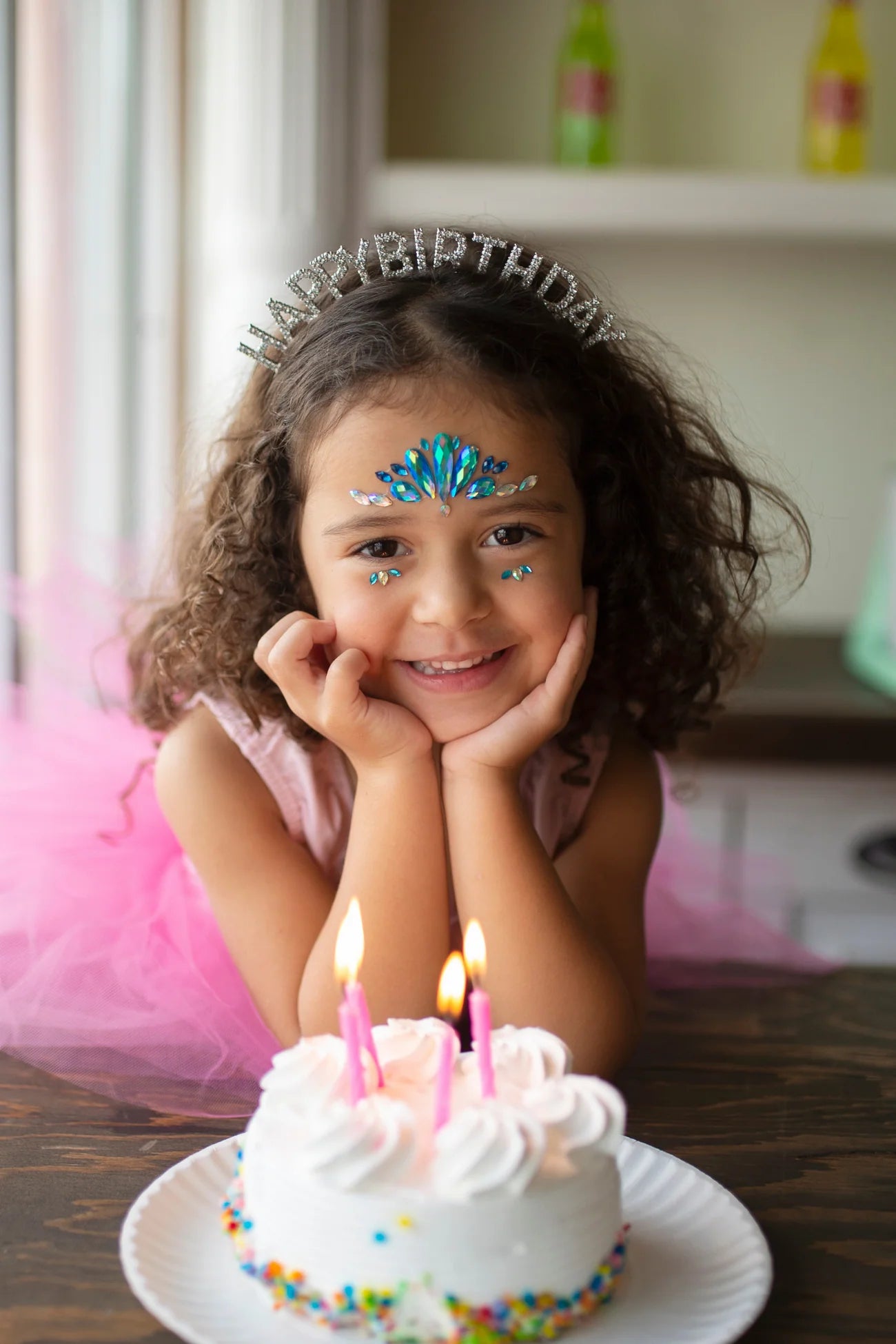 Strass visage sirene enfants 