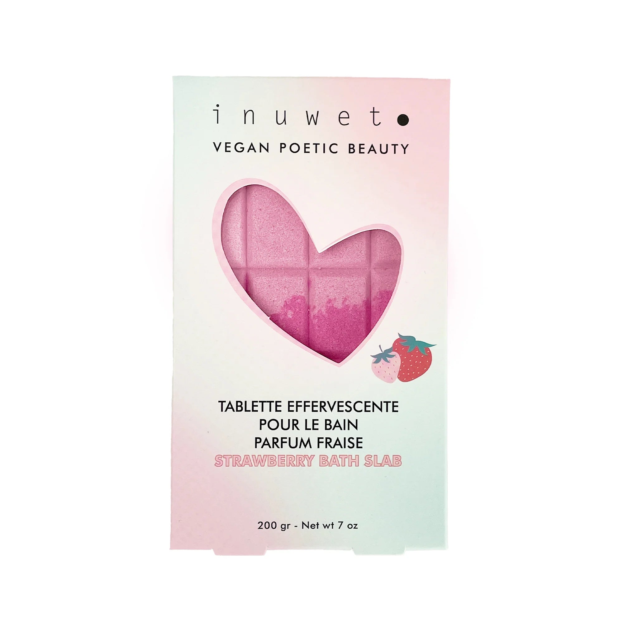 Splash Box "Strawberry" (Bath Bomb and Foam) - INUWET