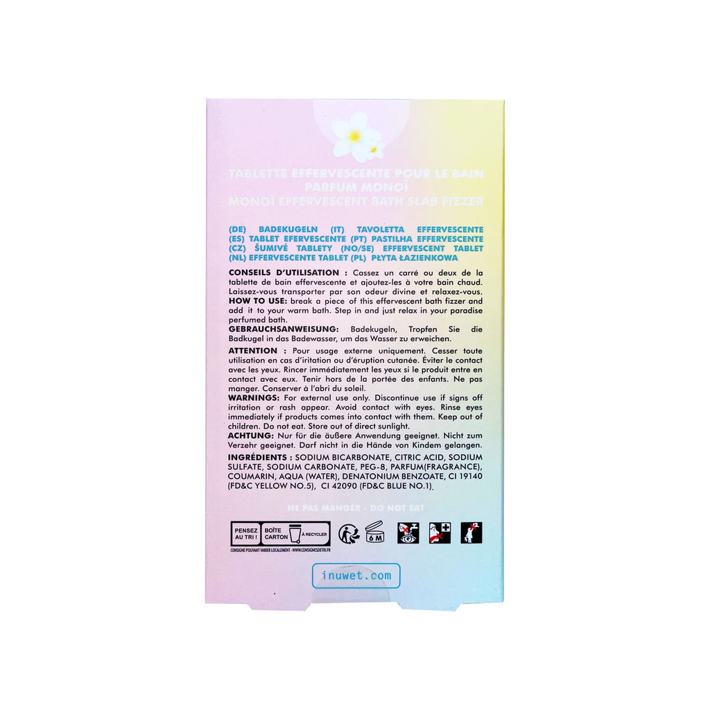 Effervescent tablet "Monoï" - INUWET